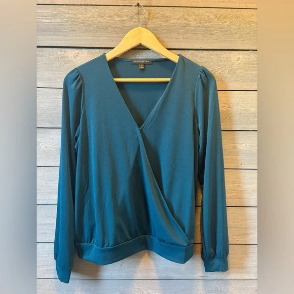 Banana Republic Faux Wrap Blouse - Picture 1 of 4